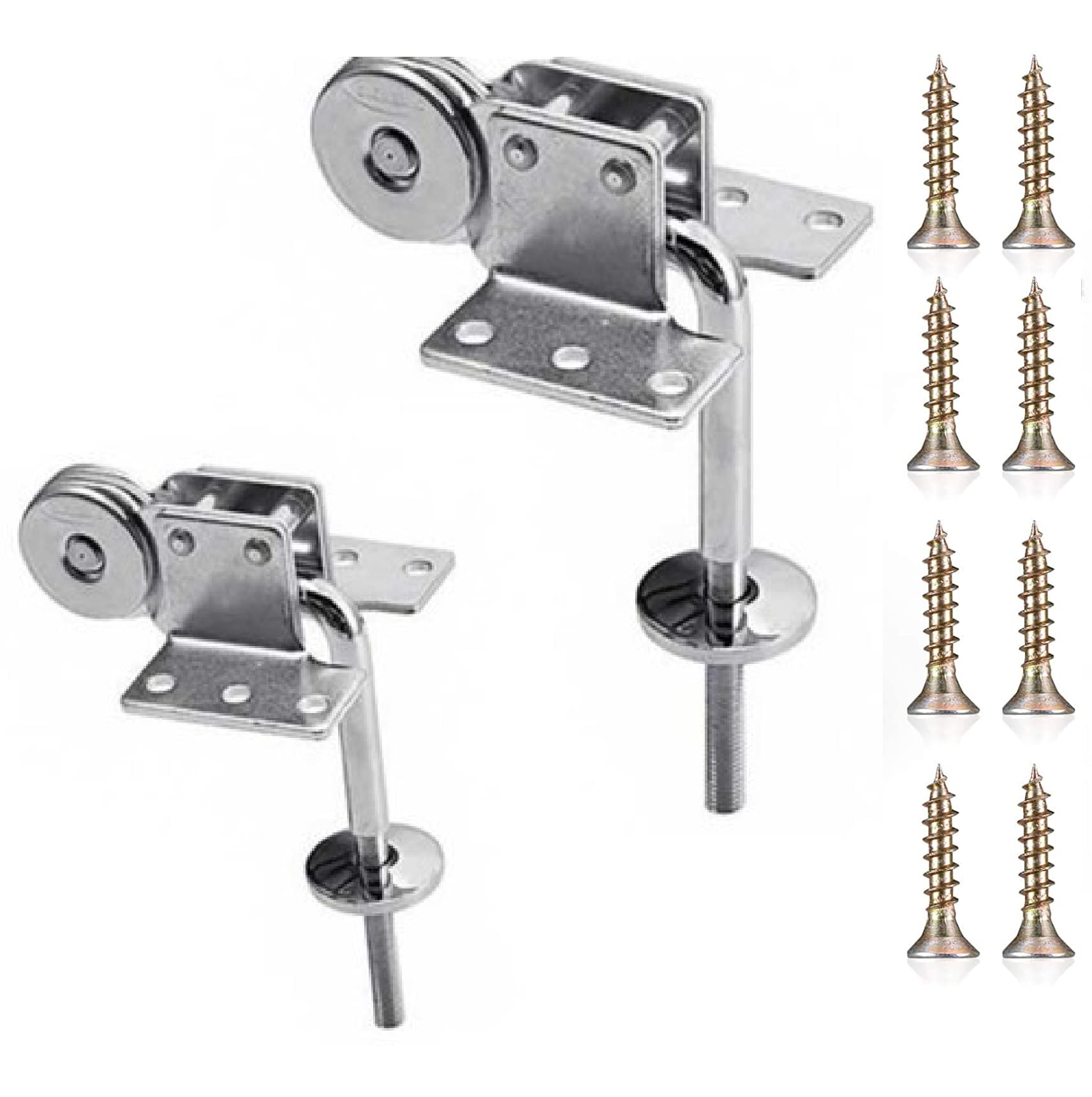 UNIQUELLA 2 PCS Sofa Headrest Fittings Hardware Connectors Furniture Headrest Premium Metal Sofa Interlocking Sofa Bracket with Screws, Suitable for Love seat (Silver)-picture-14