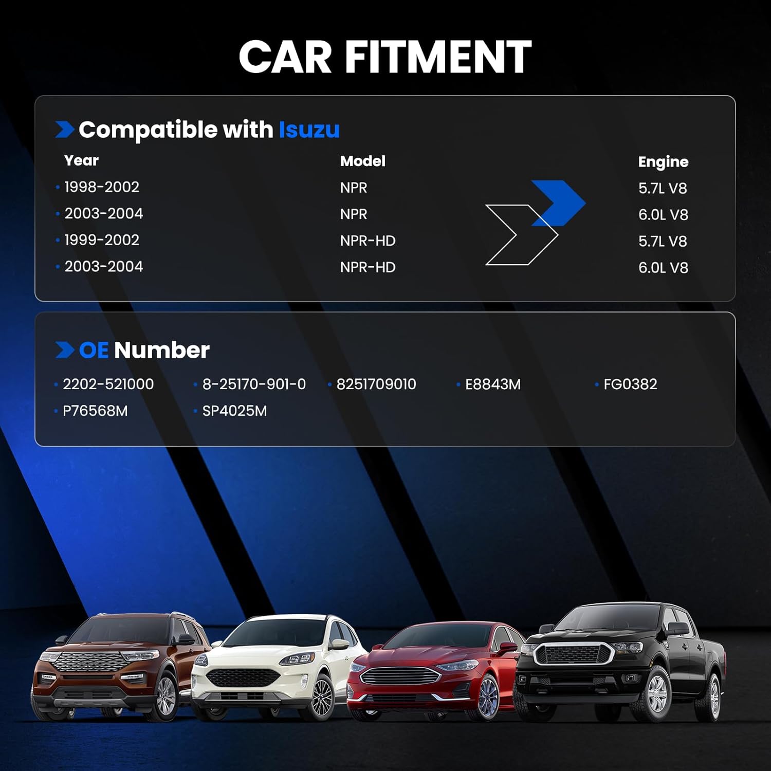 E8843M Fuel Pump Module Assembly Compatible with Isuzu NPR 1998-2004, NPR-HD 1999-2004, GAS, Replaces FG0382, P76568M