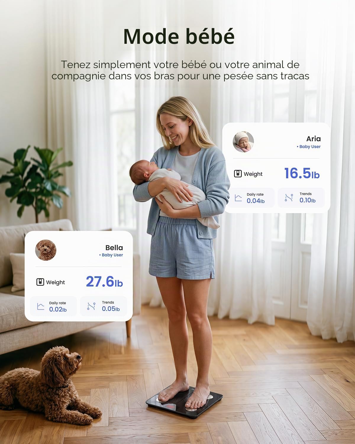 RENPHO Balance Pese Personne, Pese Personnes en Verre Trempé, Bluetooth, Max. 180 kg, Balance Connectée avec 13 Données Corporelles (IMC/graisse corporelle/masse osseuse/BMR/muscle/eau), Elis 1