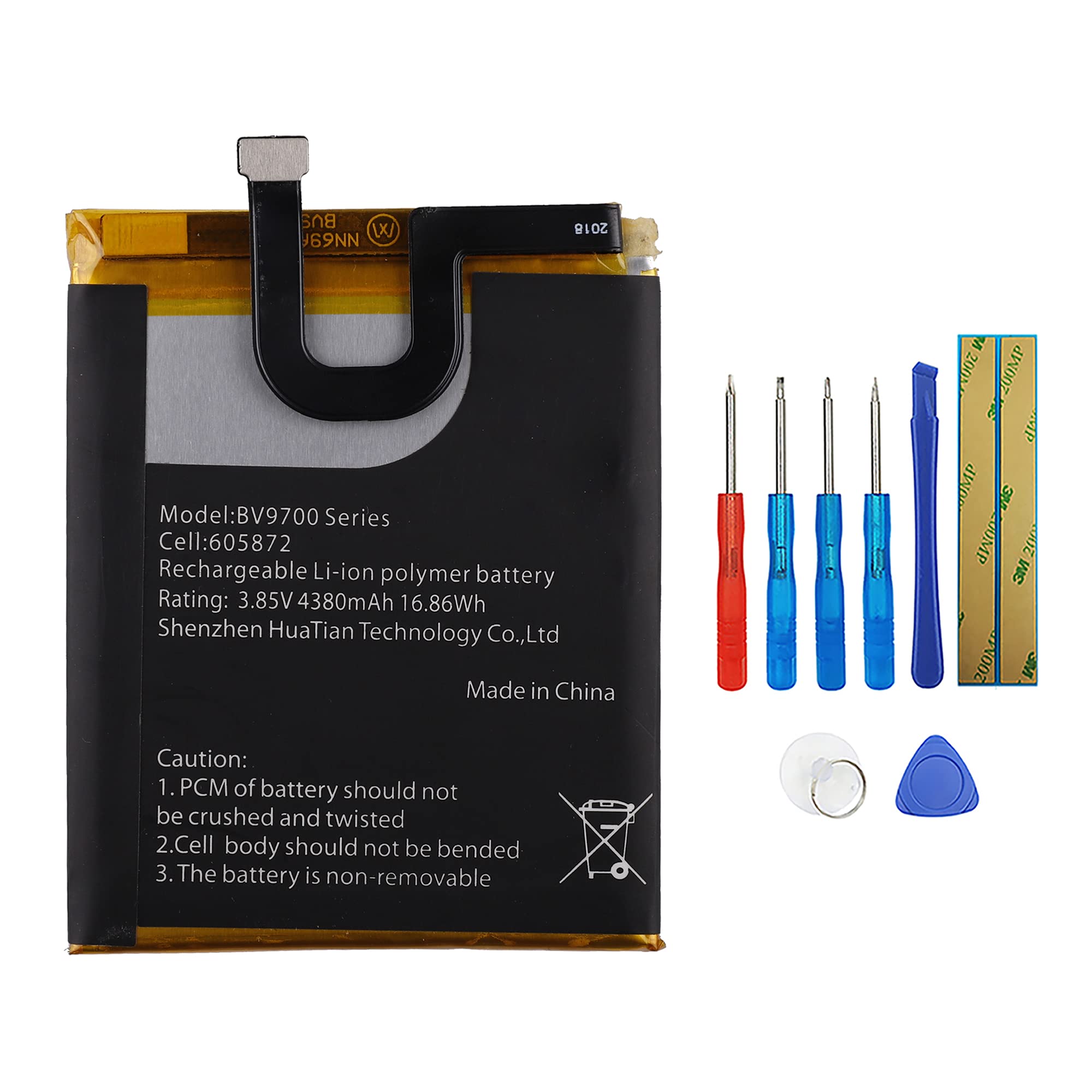 SWARK Battery Compatible with Battery Blackview Bv9700 PRO BV9700 Series 605872 with Tools