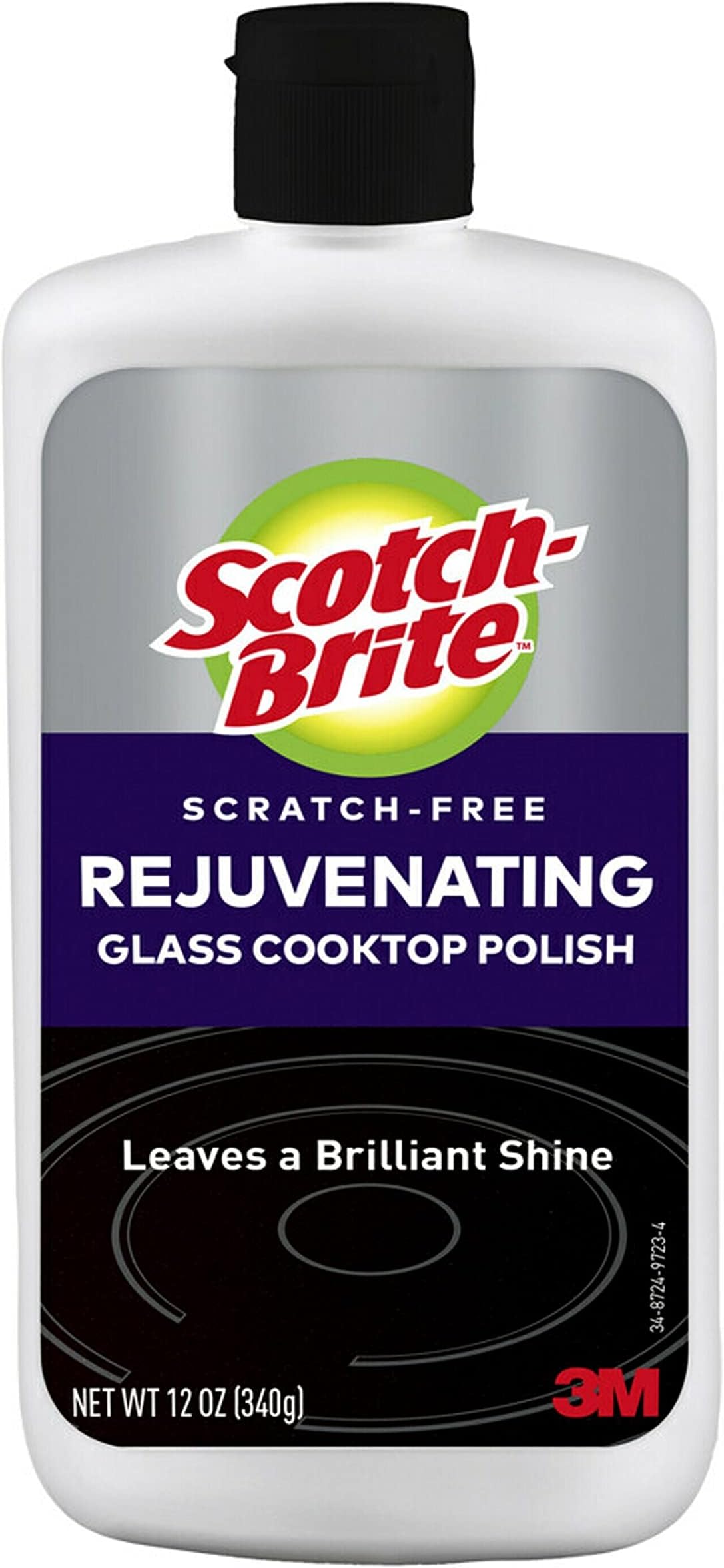 Scratch-Free Rejuvenating Glass Cooktop Polish, Leaves a Brilliant Shine, 12 Ounces