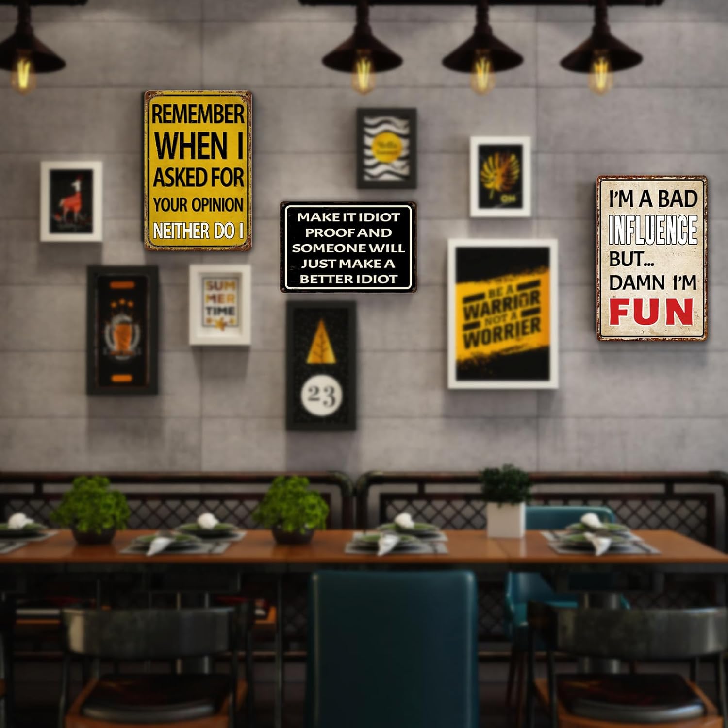 Funny Man Cave Bar Signs Garage Decor, Remember When I Asked for Your Opinion, Vintage Metal Tin Sign Home Office Decorations 8x12 Inch - Image 5