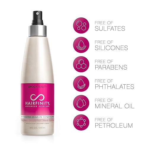 Miniatura 3 de Hairfinity Acondicionador revitalizante sin enjuague – Tratamiento de crecimiento de biotina para cabello seco y dañado y cuero cabelludo – Fórmula