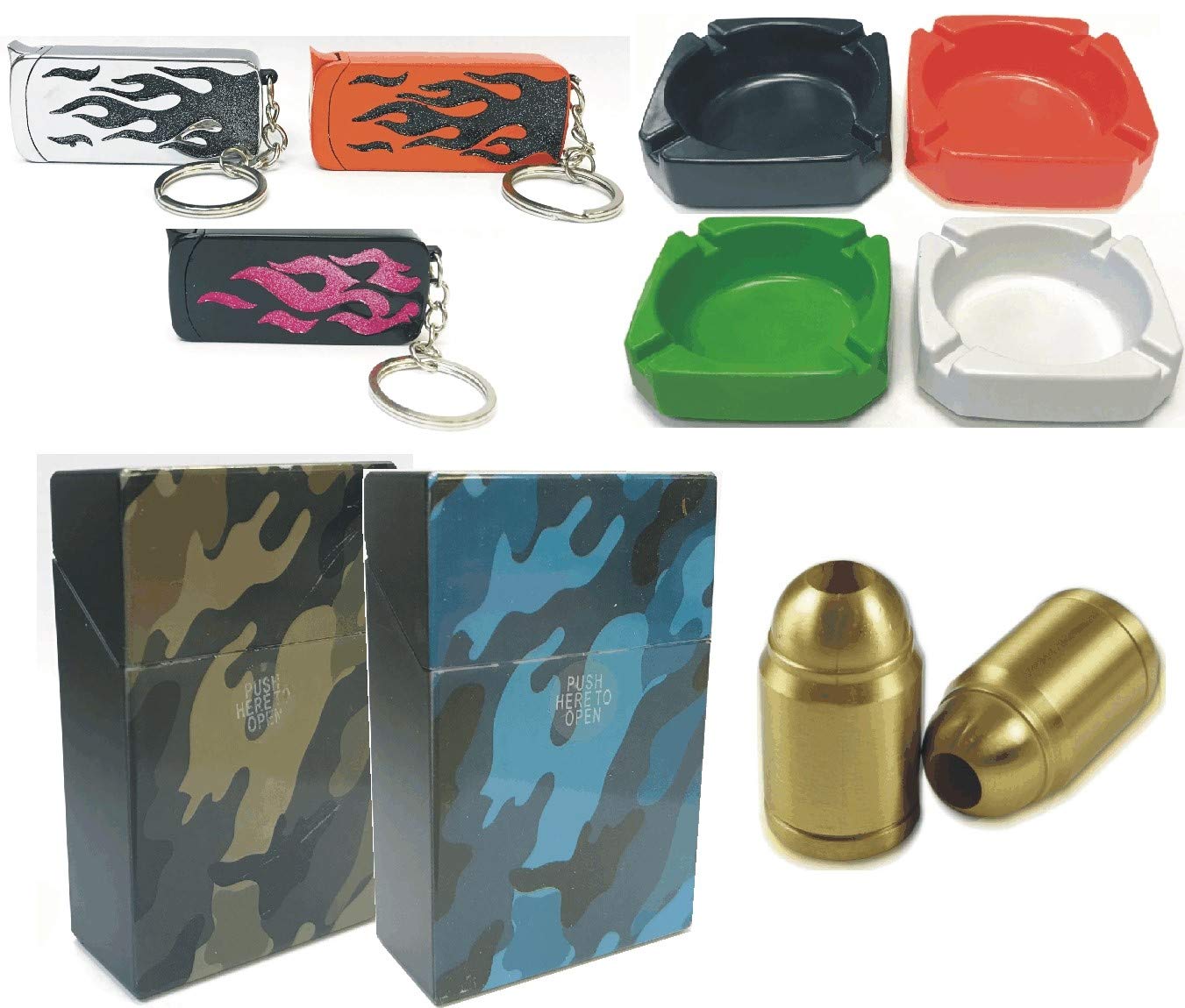 fire cigarette accessories 2x Car Lighter Cover Universal Missile Eject Button to safely collect cigarette litter and reduce the risk of fire Gun Ignitor Windproof Metal Inflatable