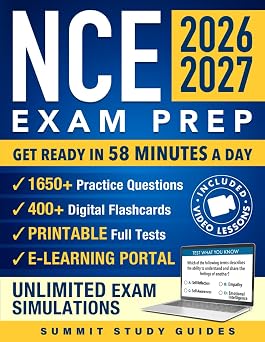 NCE Exam Prep The META-Cognitive Method to Master the Exam in Just 58 Minutes a Day with a 4-Step, Neuroscience-Based System That Turns Overwhelm into Structured Confidence.