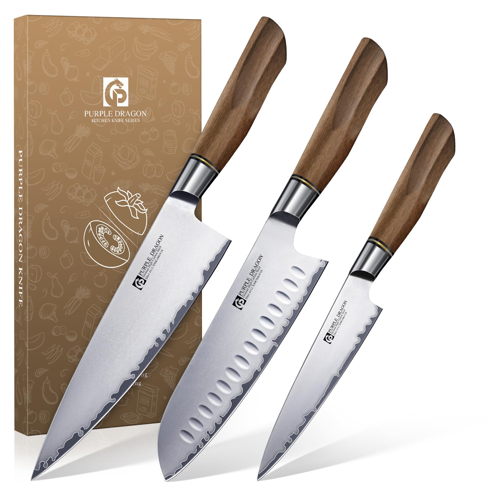 Purple Dragon Gyuto Chef Knife 7.5 Inch Ultra Sharp Kitchen Knife — Amazon image 11