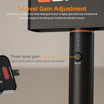 COMICA Revo S Wireless Handheld Microphone for iPhone17/16 Android Phone PC