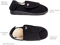 Vista 28 de EuropeanSoftest - Pantuflas clásicas con forro de rizo francés para mujer, con espuma viscoelástica 80-D, transpirables, lavables, para interiores