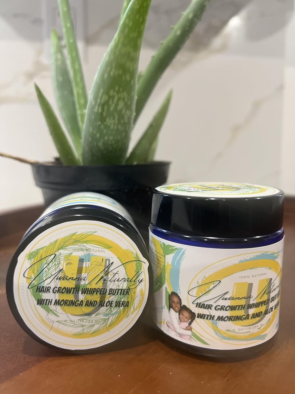 Hair Growth Whipped Butter with Moringa and Aloe Vera (2 oz)