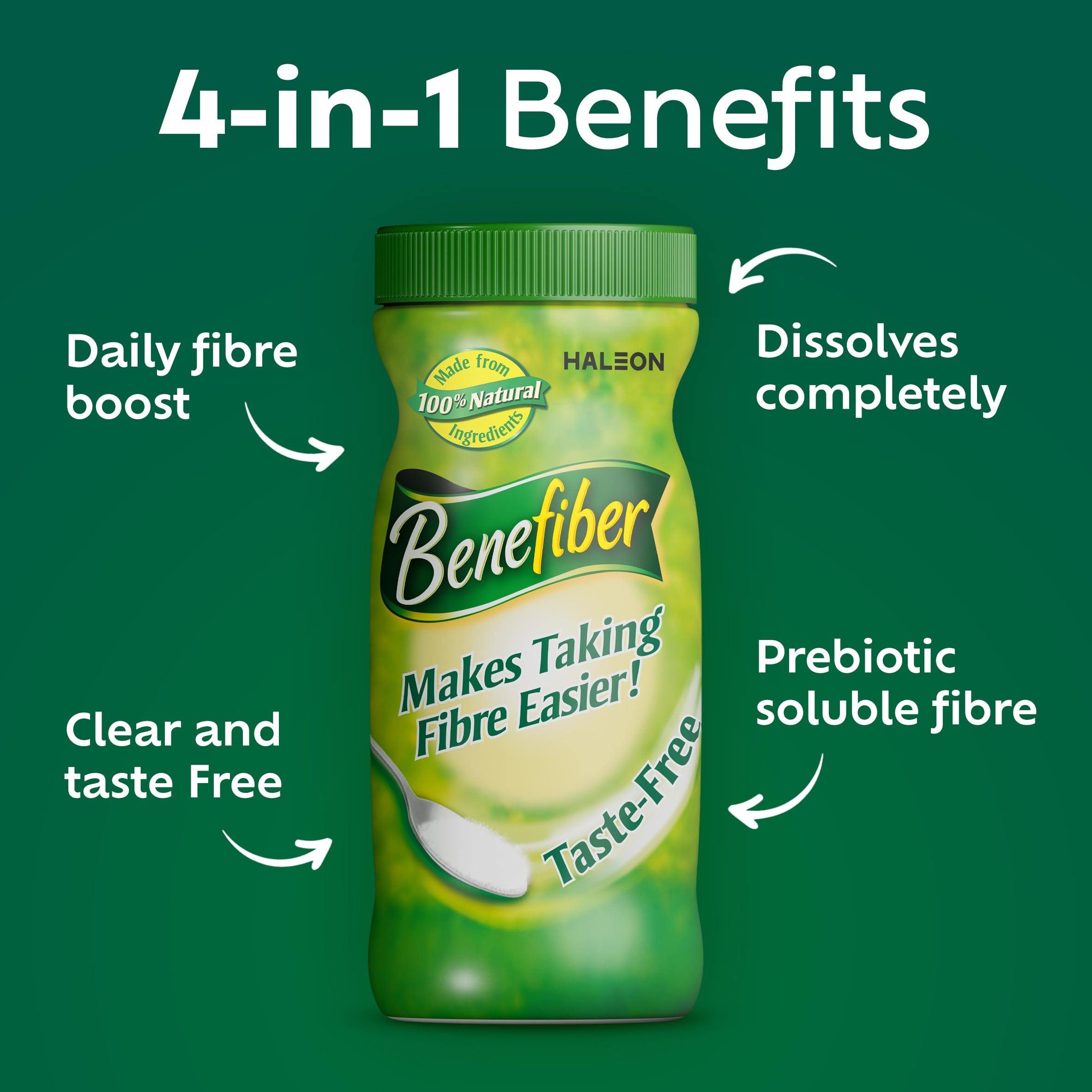 Benefiber Taste-Free, Sugar-Free Fiber Supplement Powder for Digestive Health 74 Servings 261g — Amazon image 5