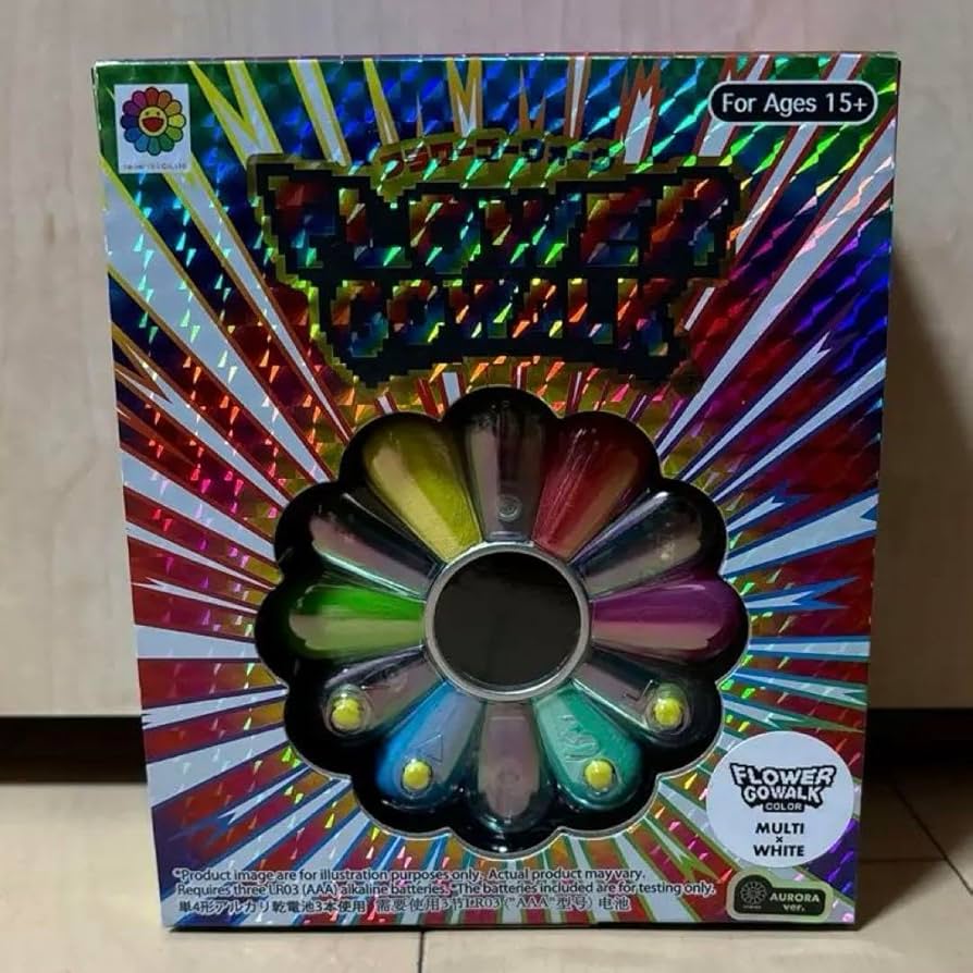 村上隆　FLOWER GO WALK MULTI × WHITE AURORA FLOWER GO WALK COLOR(Aurora：Multi×White) | Zingaro official Web