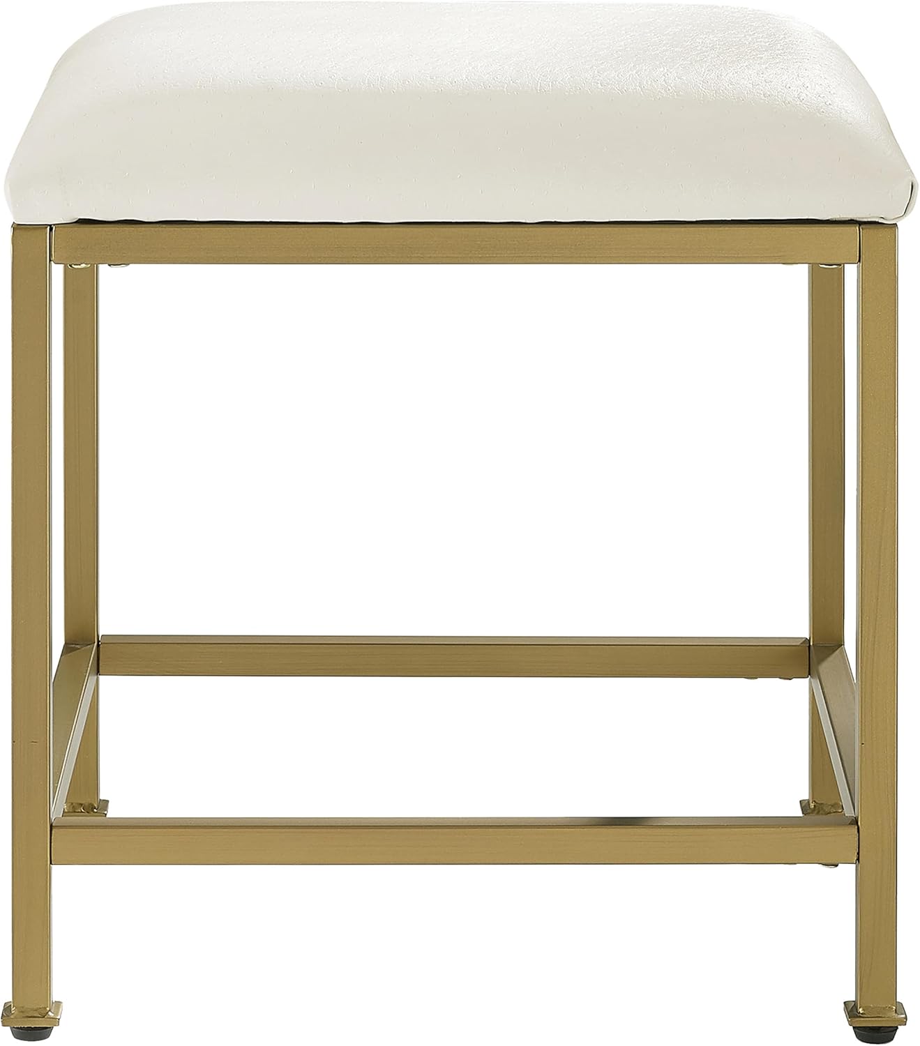 Crosley Furniture Aimee Makeup Vanity Chair with Upholstered Seat, Gold
