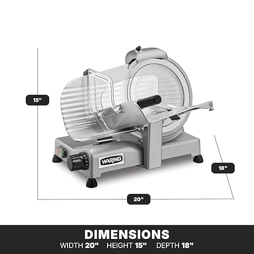 Cortadora de Alimentos Waring WCS250SV 10 pulgadas Plata miniatura 3