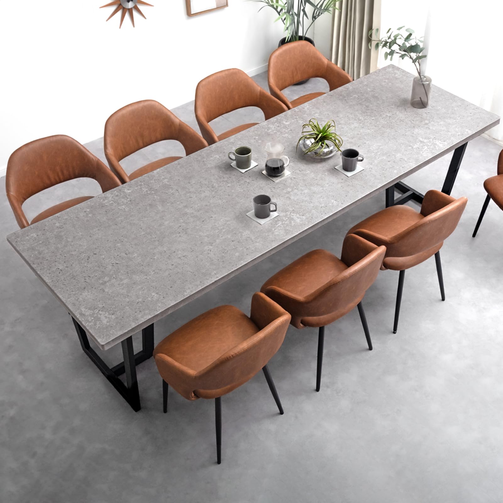 大理石調ダイニングテーブル 大理石ダイニングテーブルセット – リープ不動産