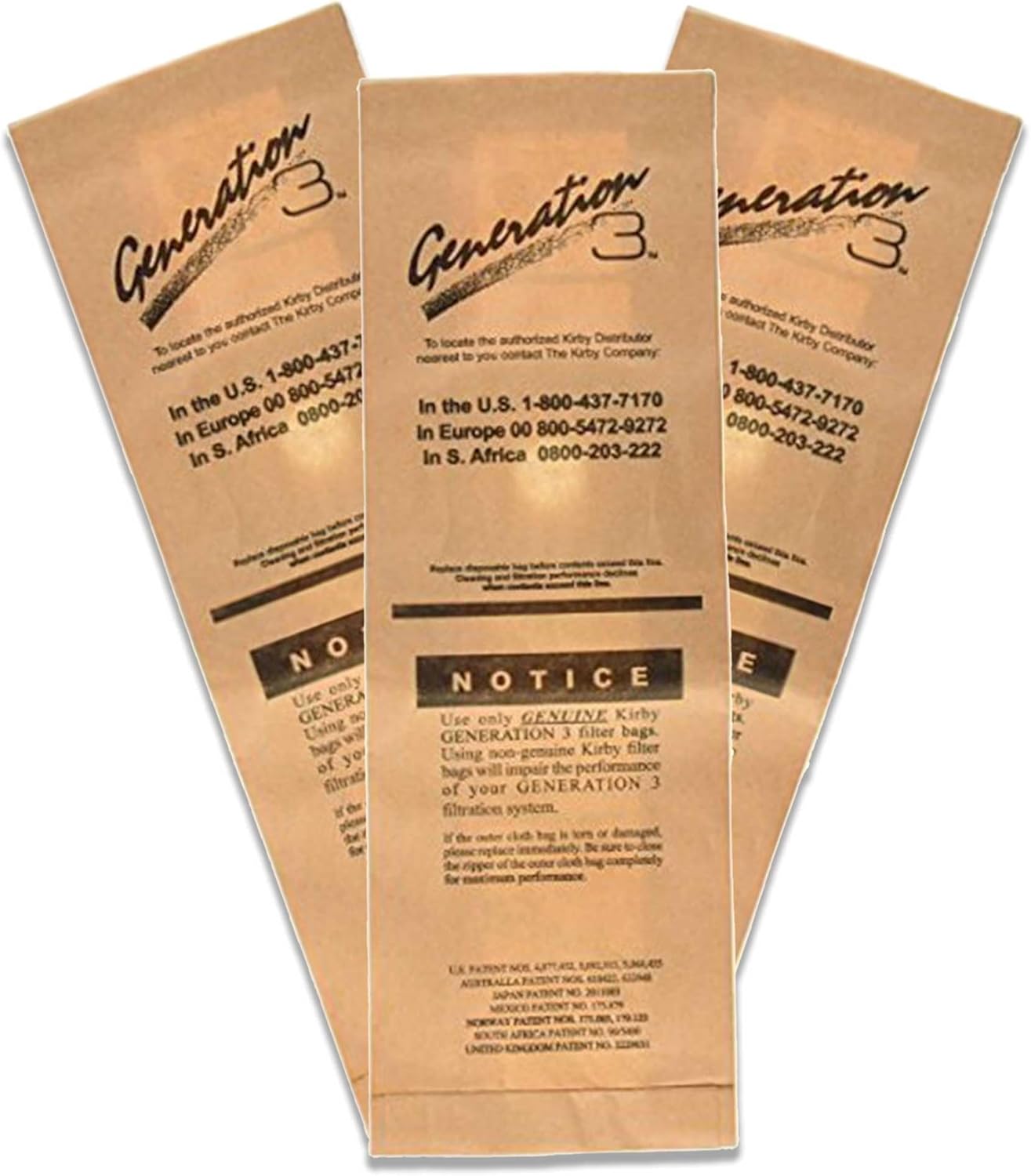 Kirby 6 Vacuum Cleaner G3 G4 G5 G6 G7 Sentria Ultimate Diamond Bag (Package May Vary), Brown, 6 Count