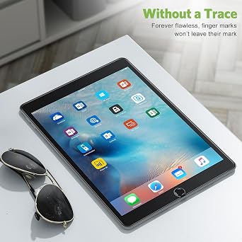 apiker 2 Pack Screen Protector for iPad 9th 8th 7th Generation 10.2 Inch, Tempered Glass Film for iPad 9 8 7 (2021/2020/2019), Case Friendly, Apple Pencil Compatible, High Response