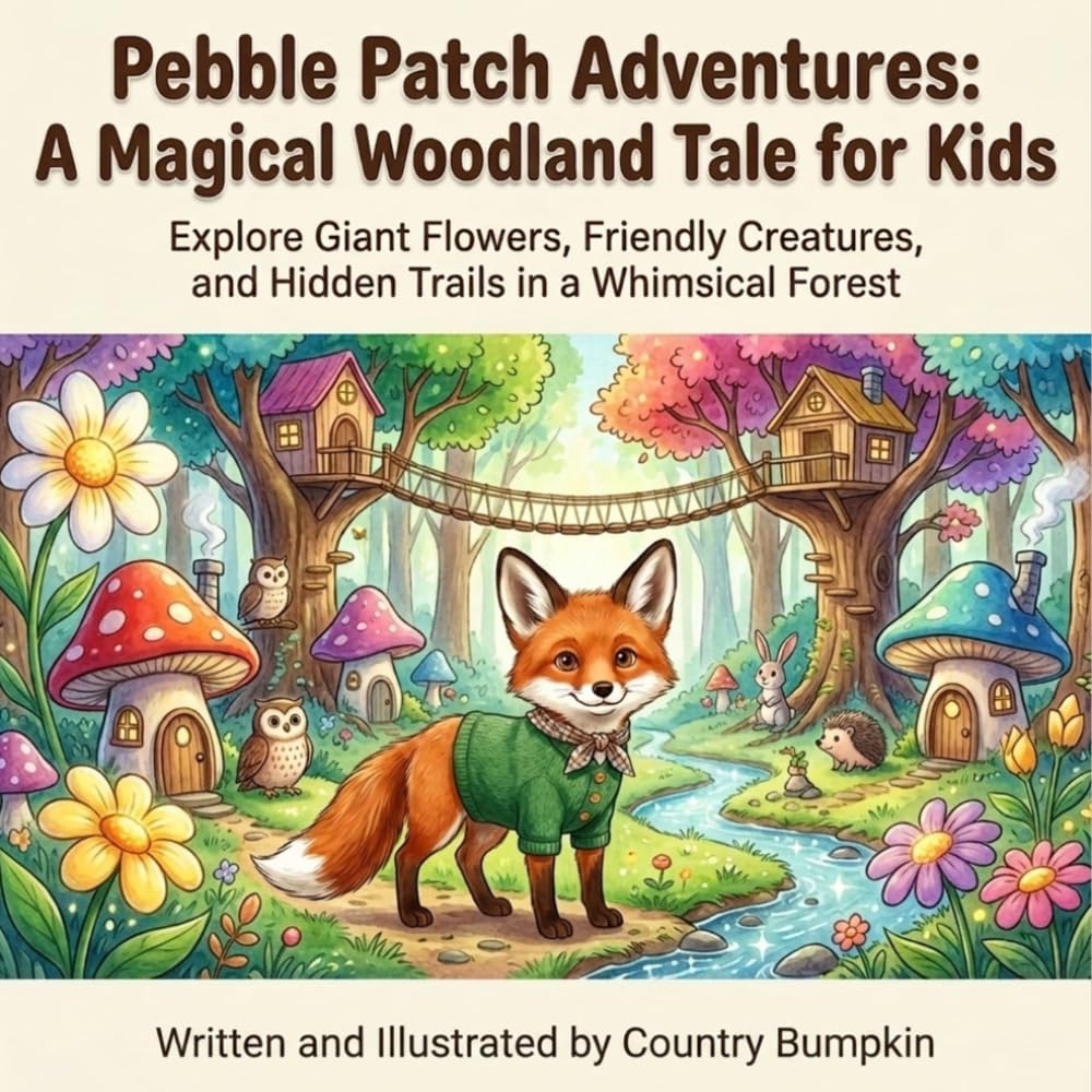 Pebble Patch Adventures: A Magical Woodland Tale for Kids: Explore Giant Flowers, Friendly Creatures, and Hidden Trails in a Whimsical Forest