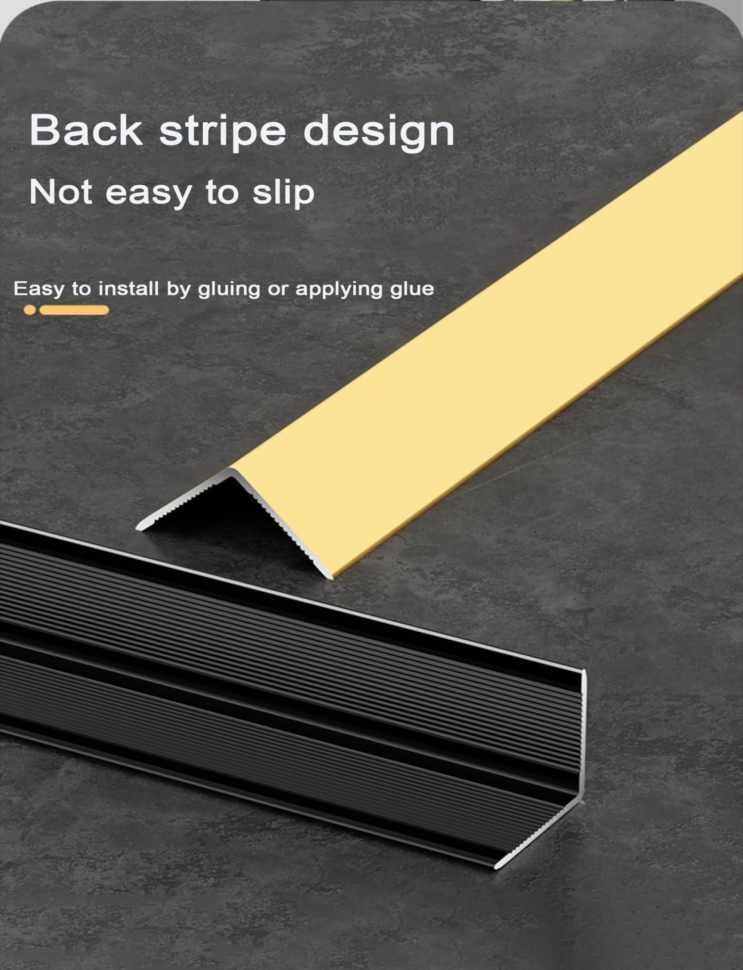 Protector de Esquinas en Forma de L de aleación de Aluminio: Protectores de Bordes duraderos for Paredes, Puertas, Ventanas, gabinetes y chimeneas.(Grey,1x270cm)