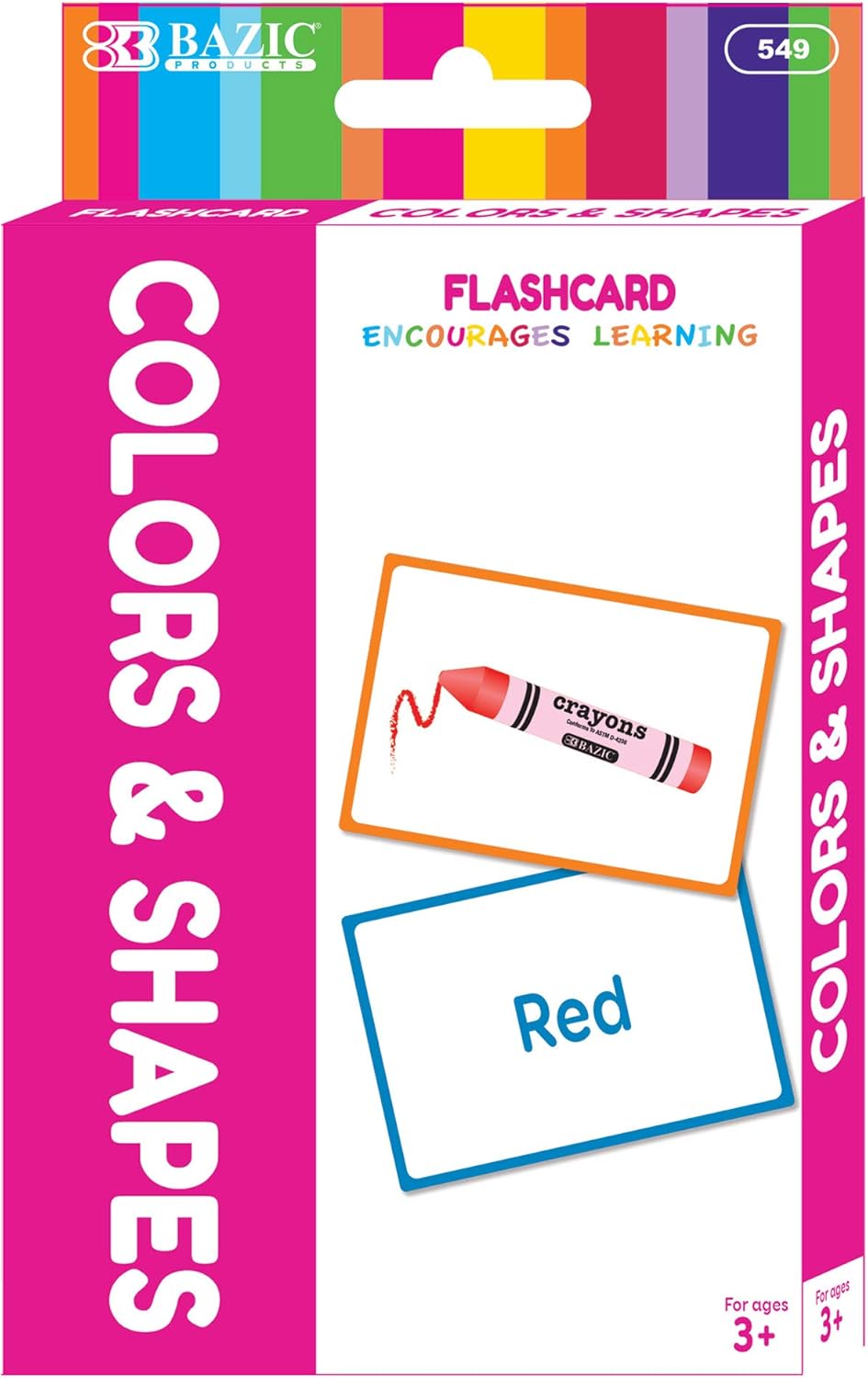 BAZIC Products Alphabet Flash Cards, with Picture ABCs Letters Uppercase Lowercase Flashcards (36/Pack), 72-Packs