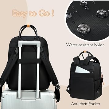 LORADI 18 Pockets Large Diaper Bag Backpack, Baby Shower Essentials | Stroller Clips, Luggage Sleeve for Travel, 4 Insulated Pockets,Water-resistant, Easy to Clean, Durable