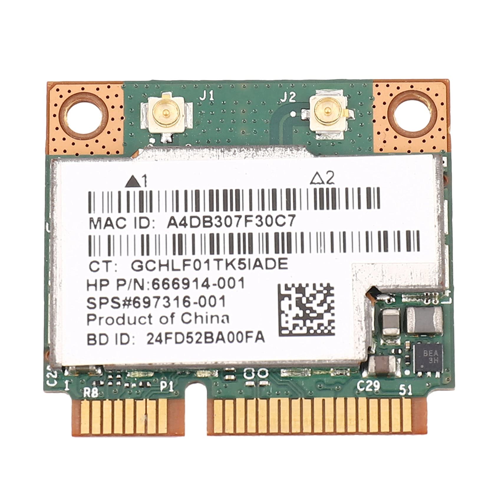 Doppio Band 2.4 5G 300M 802.11A / B/G WiFi Bluetooth 4.0 Half Mini Pci-E Card per Bcm943228Hmb 718451-001
