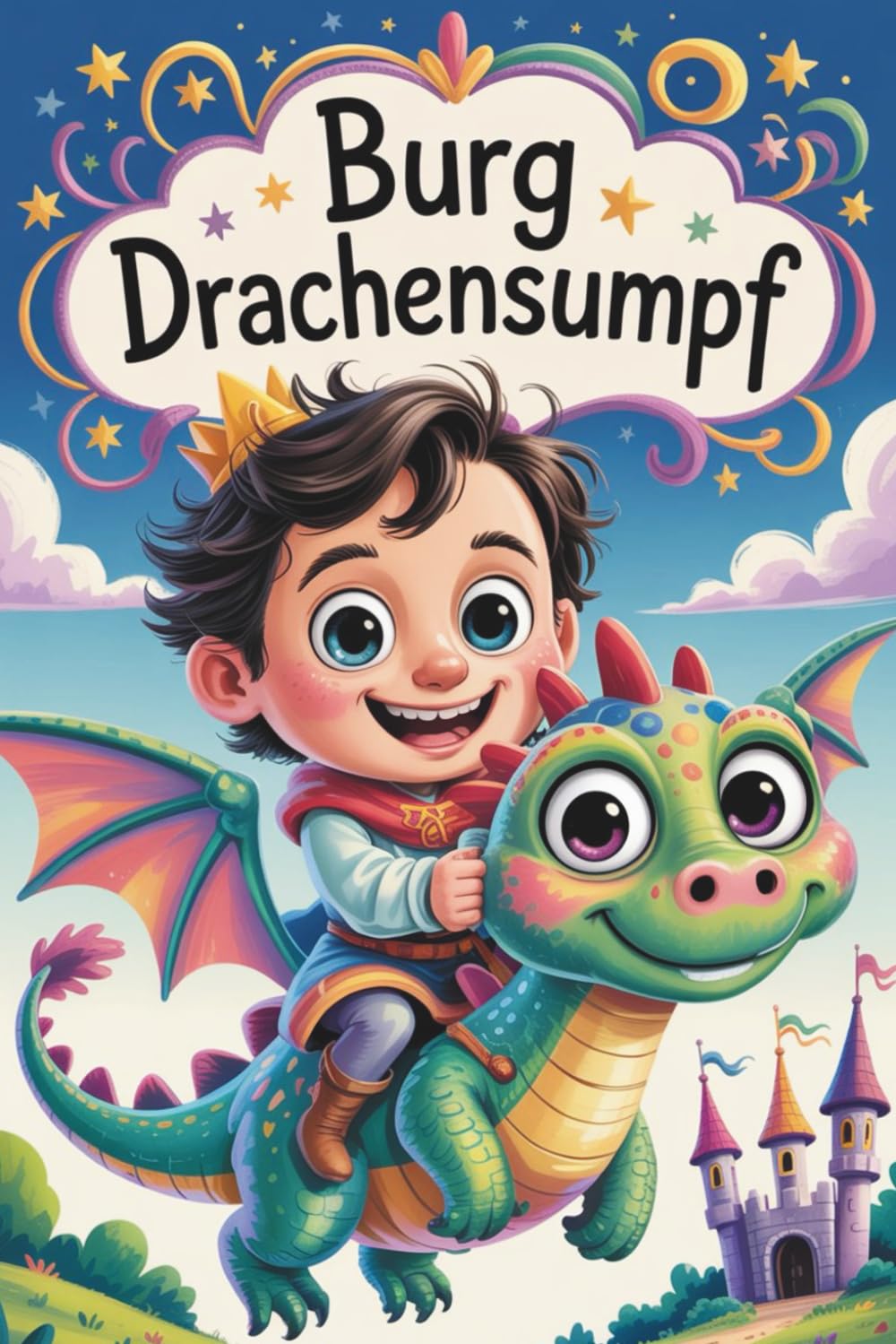 Burg Drachensumpf – Drachen Malbuch für Kinder und Senioren mit 87 detailreichen Ausmalbildern aus einem magischen Königreich: Fantasy Ausmalbuch mit ... – 177 Seiten Kreativität und Entspannung