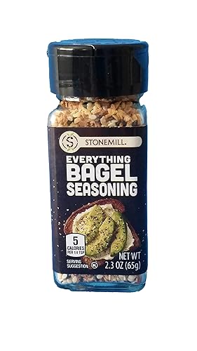 Stonemill Everything Bagel Seasoning Pack de 2 botellas de 2.3 onzas