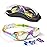 Hurdilen Kids Swim Goggles, Swimming Goggles for Kids with Nose Clip, Earplugs, Nose Bridge for Age 3-15