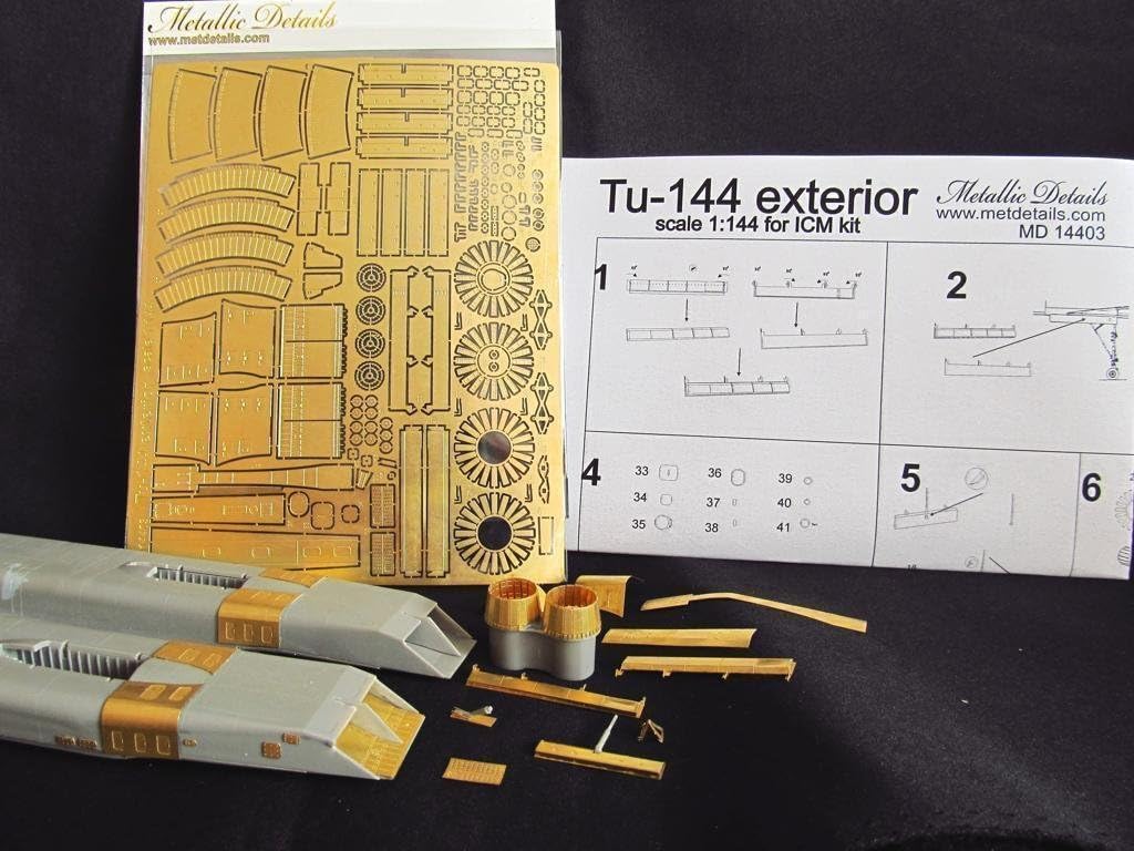 Photo-Etched Set TU-144, for ICM KIT 1/144 PE14403