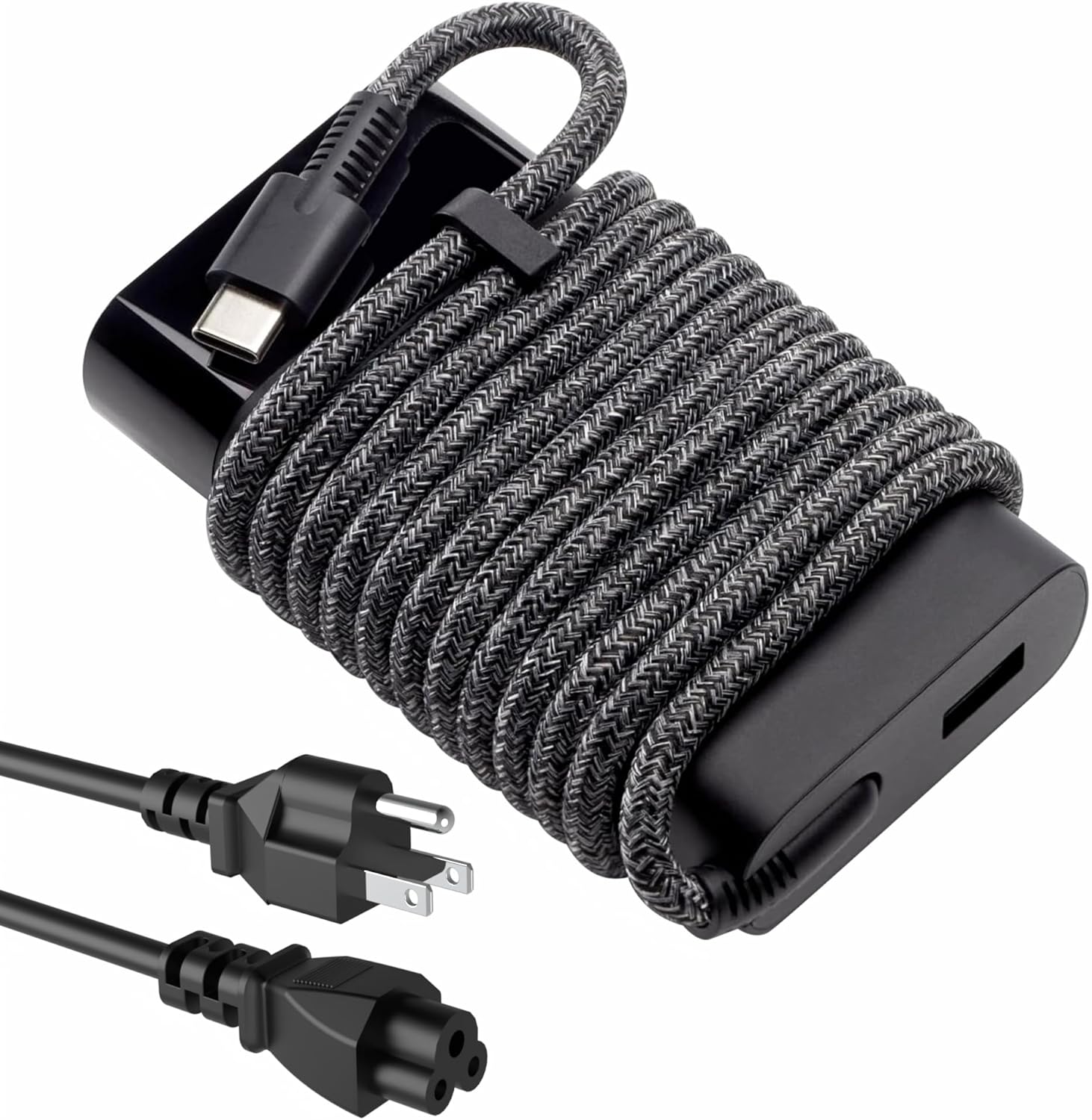 XOUBZ Slim 65W USB C Laptop Charger Compatible with HP Laptop Charger Spectre X360 Envy Elitebook X360 Pavilion Elite x2 Chromebook Omnibook Travel Type C Computer Power Adapter