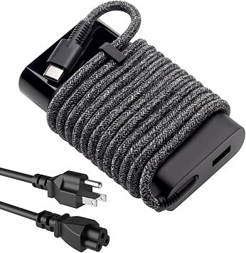 XOUBZ 65W USB C Laptop Charger Compatible with HP Laptop Spectre X360,Elitebook X360,Omnibook,Pavilion, Envy,Elite x2,Chromebook,Zbook,ProBook Type C Computer AC Adapter