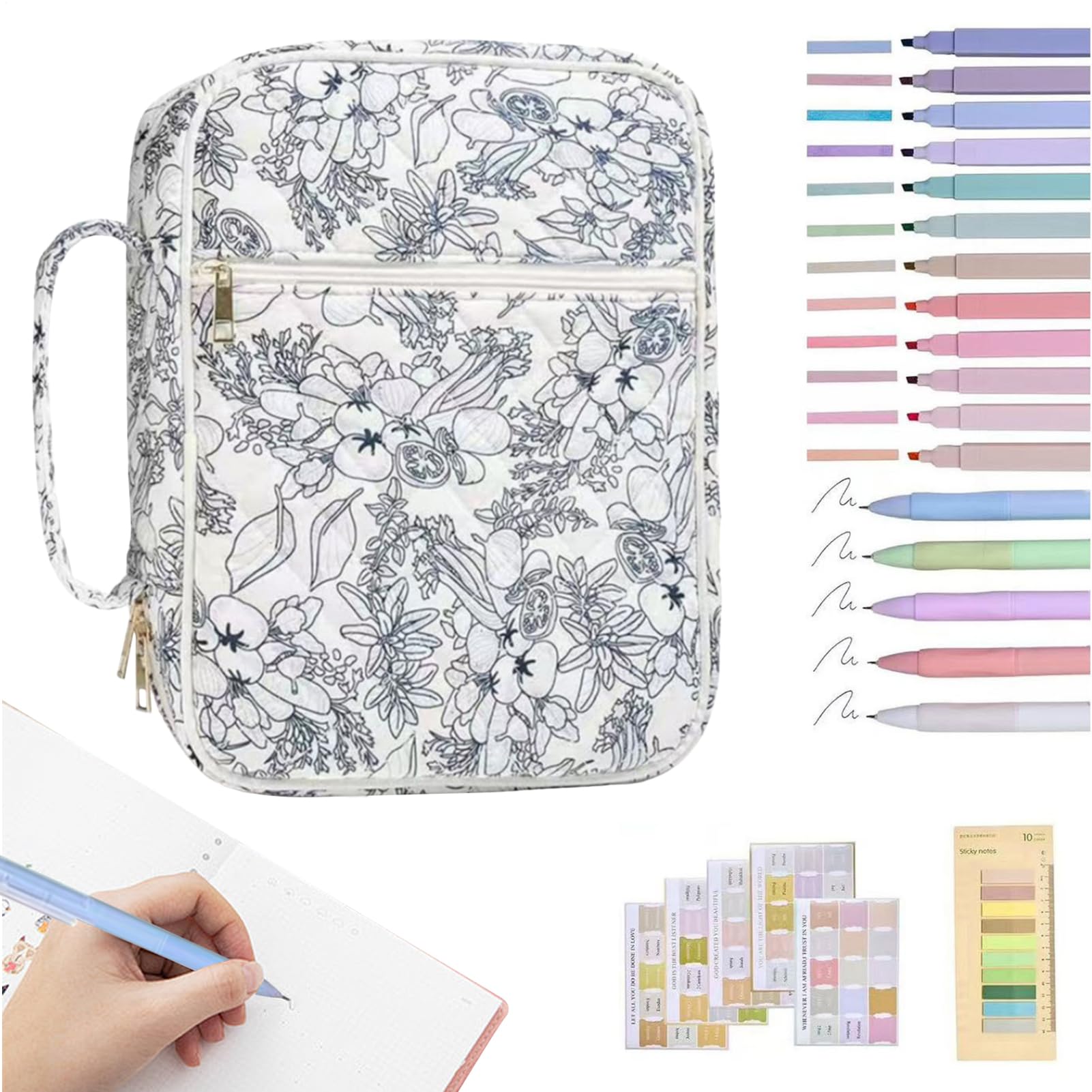 Kit de diario bíblico como regalo de comunión con estuche de gran capacidad 8