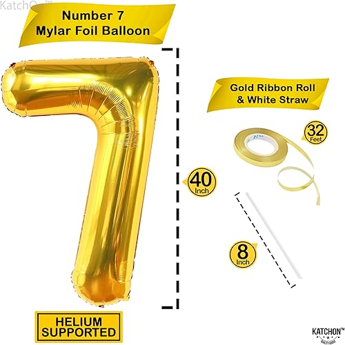 Miniatura 1207 de KatchOn, Globo dorado gigante del número 8 de 40 pulgadas, globo dorado del número 8 para decoraciones de cumpleaños de 8 años para niñas