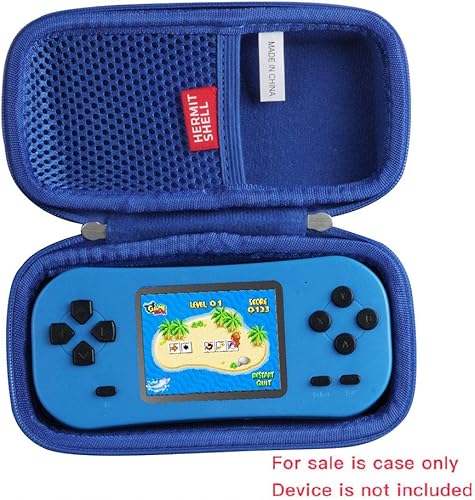 Miniatura 2 de Hermitshell Estuche de viaje para Beijue 218 Retro Handheld Games para niños Construido en 218 Classic Old Style Electronic Gam (azul)