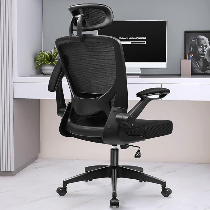 KERDOM Ergonomic Office Chair, Breathable Mesh Desk Chair, Lumbar
