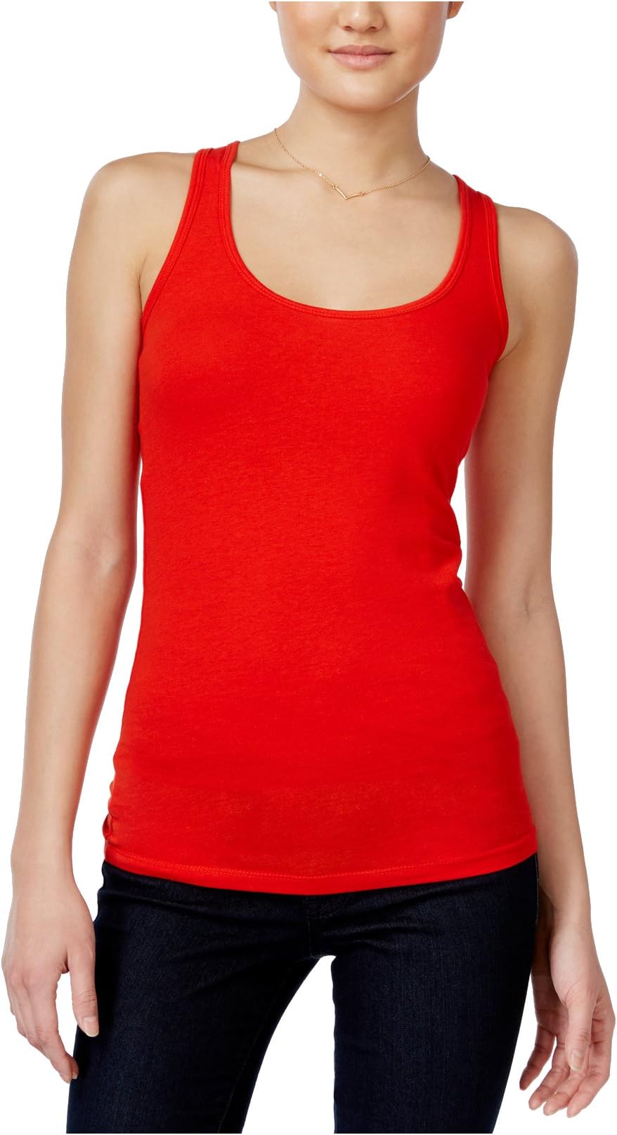 Planet Gold Juniors' Spaghetti Strap Camisole , Red Wave , Medium