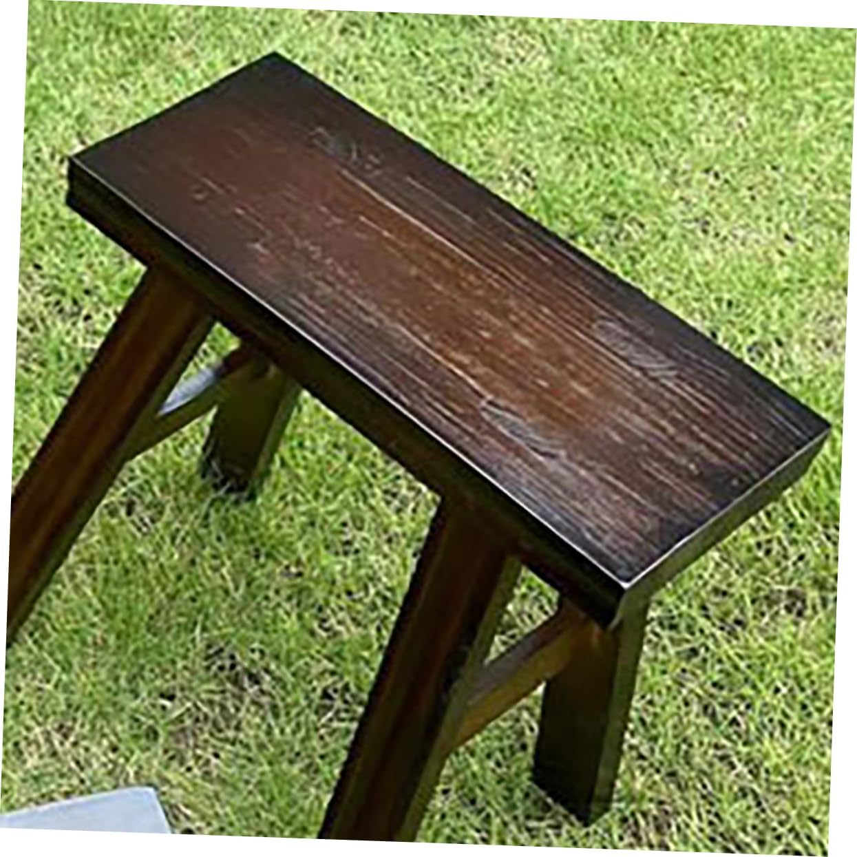 Ciieeo Wooden Step Stool for Kids and Adults Vintage Footstool Sturdy Design Small Indoor Bench for Kitchen Bathroom and Bedroom Use