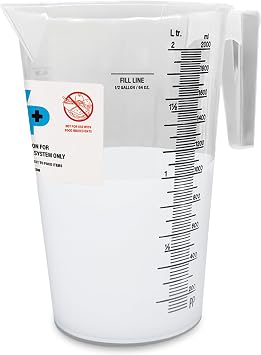 WIPESPLUS Measuring Cup Multi-Task Wipes Measuring Cup, 64 Ounces for Supermarkets, Retail, and Business, Plastic