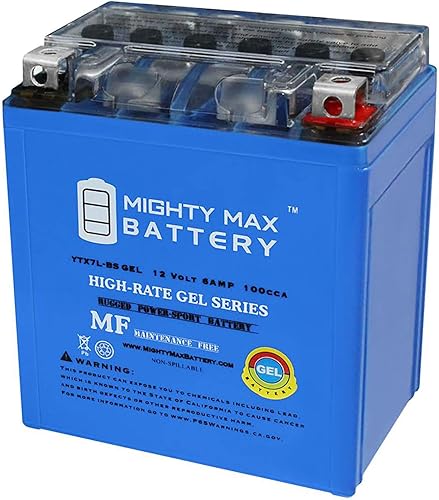 Mighty Max Battery Batería de repuesto de gel 100CCA de 12V 6AH para piezas Unlimited RTX7L-BS