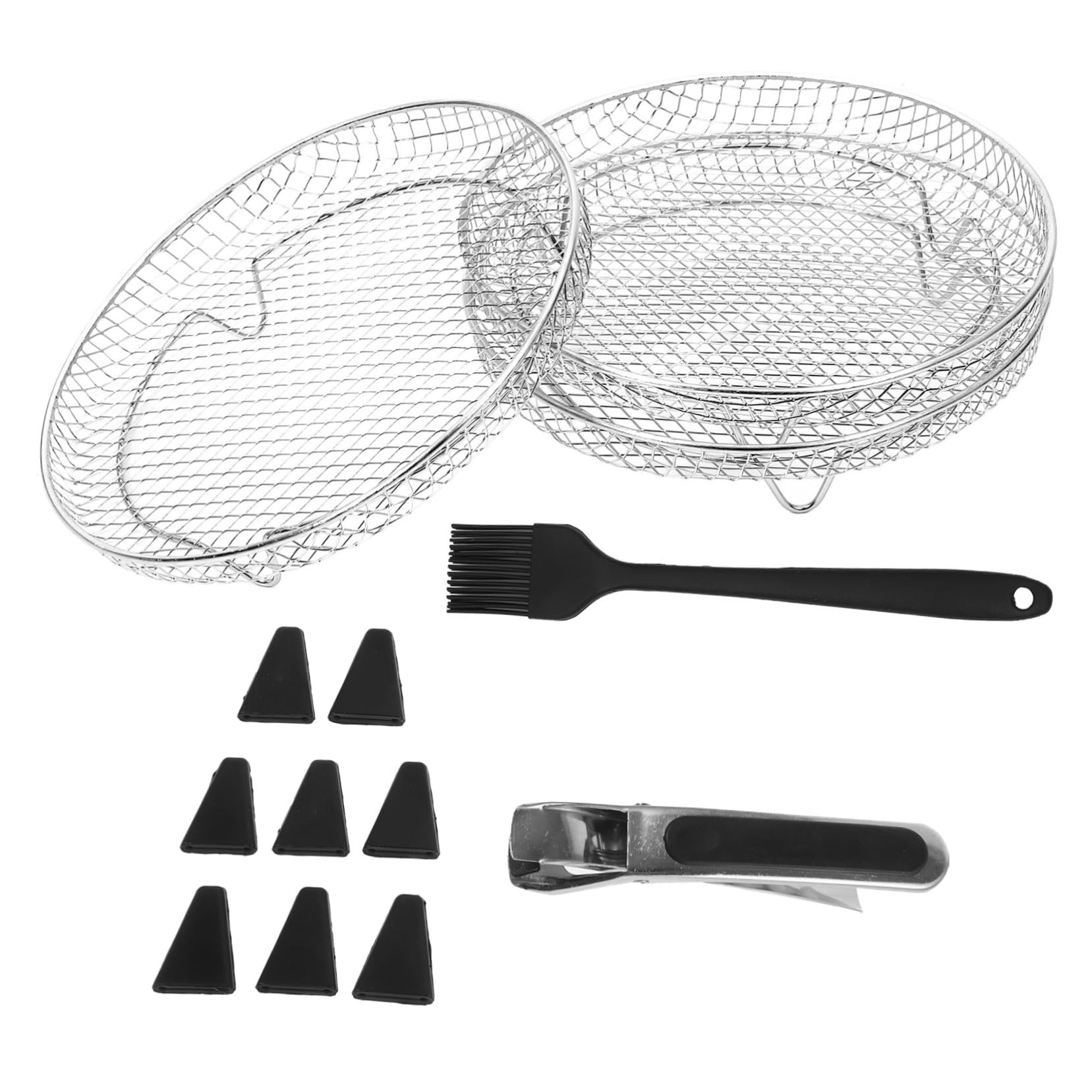 Accessoires pour friteuse à air Veemoon avec 13 pièces de cuisson en acier inoxydable
