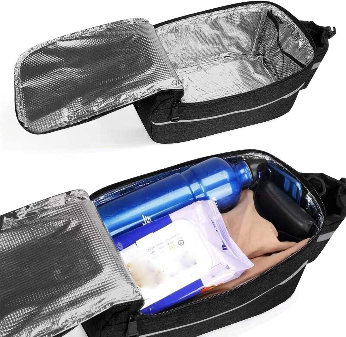 Borsa Posteriore Bici - per rastrelliera Portapacchi da Bici, Borse a Trunk Isolata Impermeabile Portapacchi Bagagli Borse Multi Funzione Borsa per Il Viaggio in Bicicletta,38 * 16 * 15,5 cm