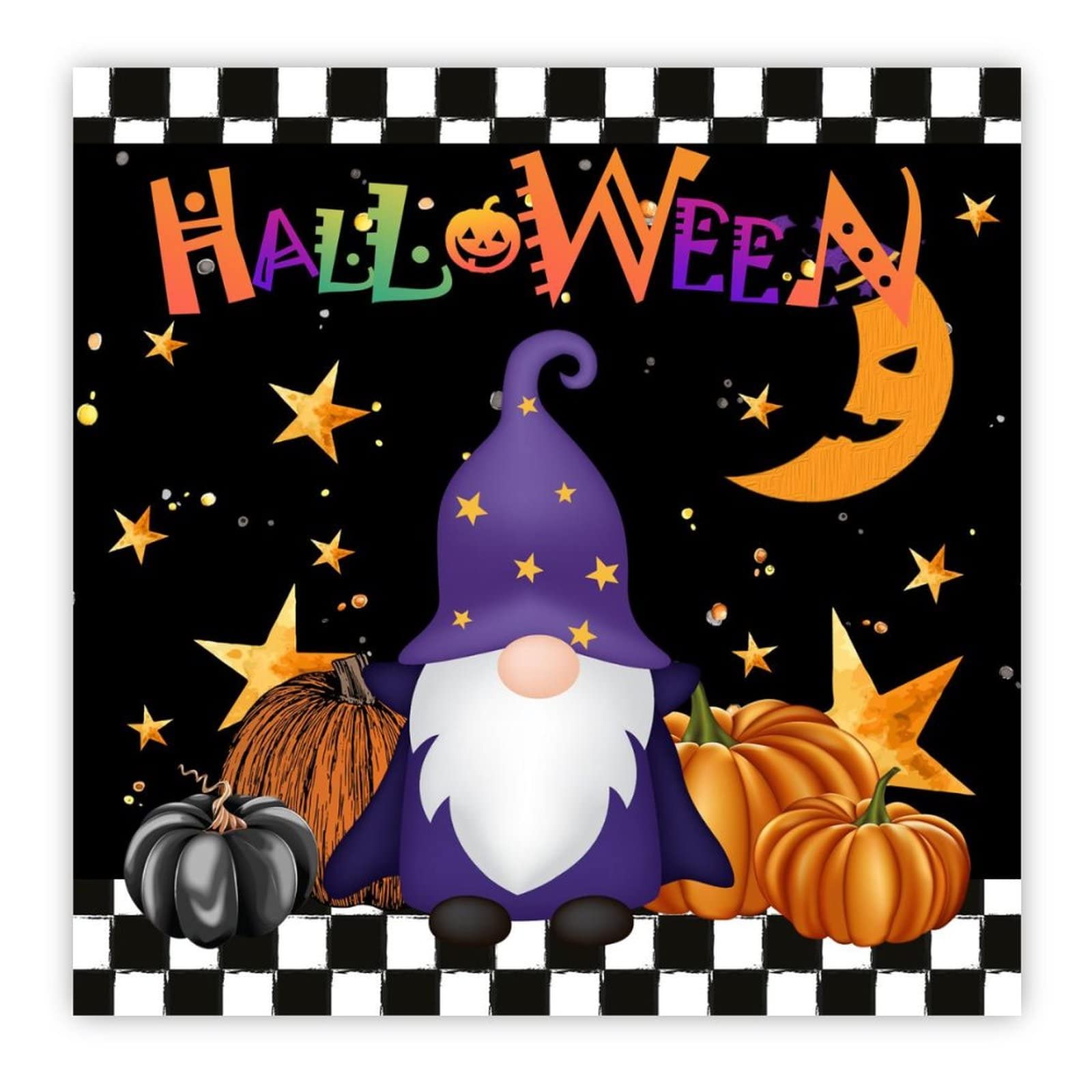 Panneau bois Halloween suspendre decoration murale moderne chambre