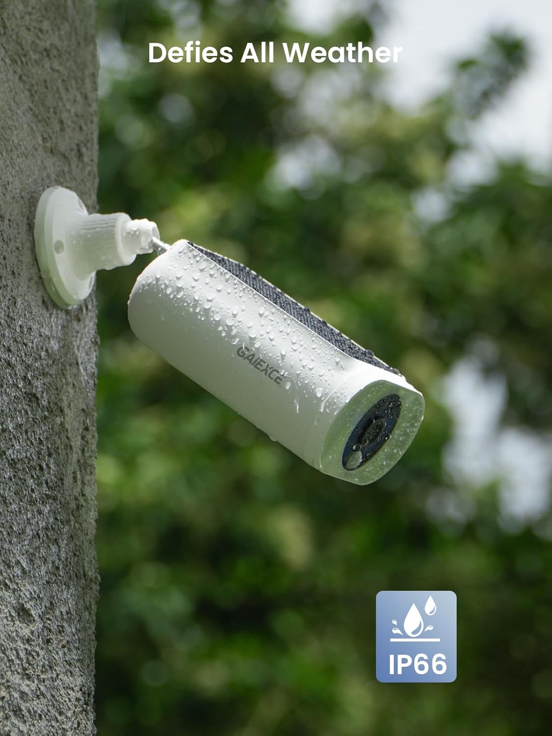 Solar Security Camera, Wireless Security Camera Outdoor, 2K with Integrated Solar Panel, Night Vision, Continuous Power, 2.4/5 GHz Wi-Fi, for Surveillance, Compatible with Alexa - Image 8