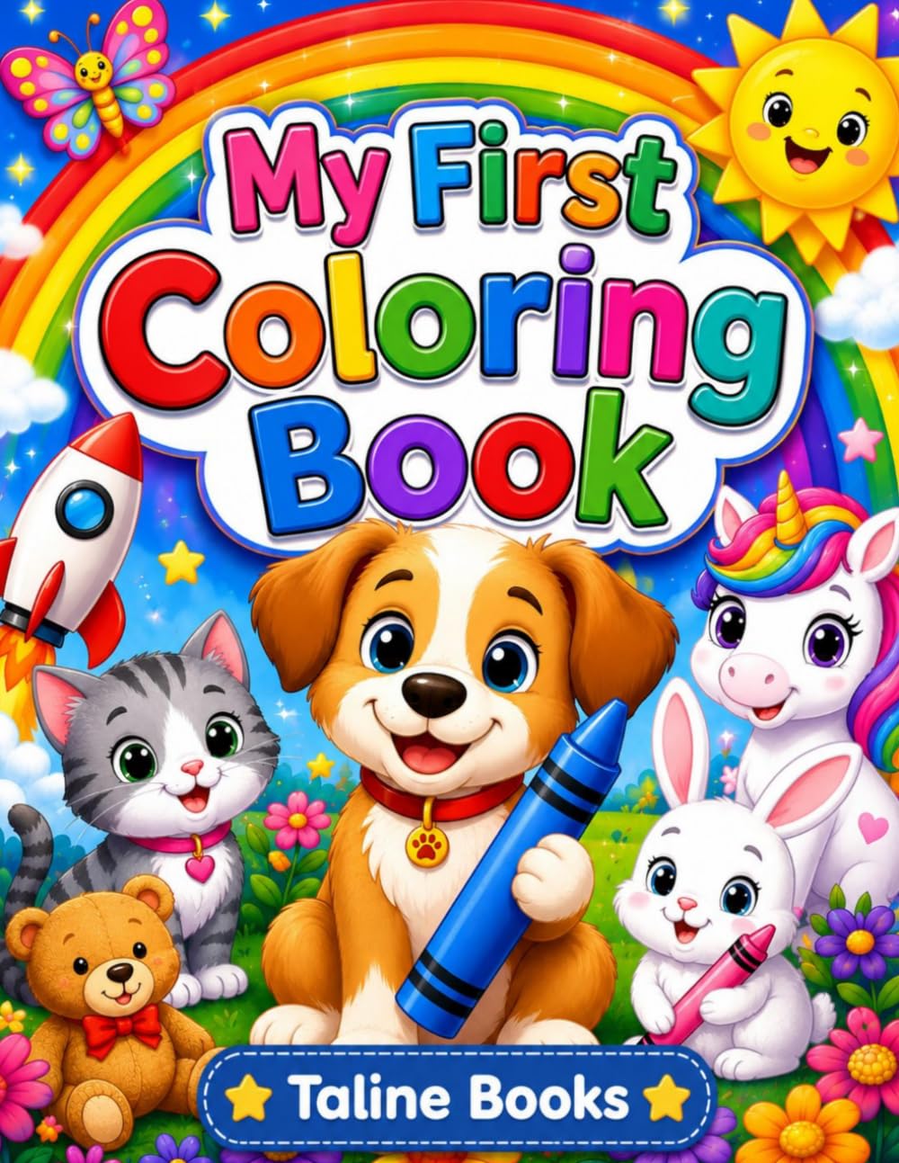 My First Coloring Book: Fun and Easy Coloring Pages for Kids