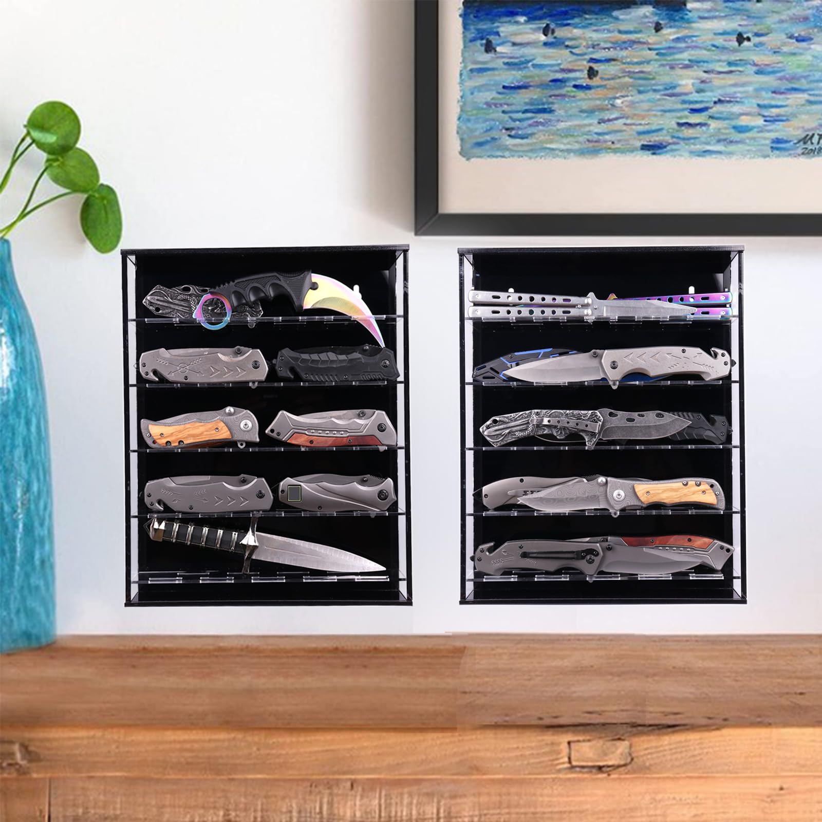 Ceinture de message, support de couteaux, alec, ceinture de couteau, ceinture de couteau, planches à mesurer, oui, pour chaque couteau dans le compartiment de poche (vitrine)