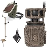 Revolver 36MP Trail Camera with 1080P HD Video at 30 FPS, 0.4 Sec Trigger Speed, 360° Panoramic View, Built-in GPS, Verizon/AT&T Cellular, Solar Panel, Mounting Post, & Cloth (1PK)