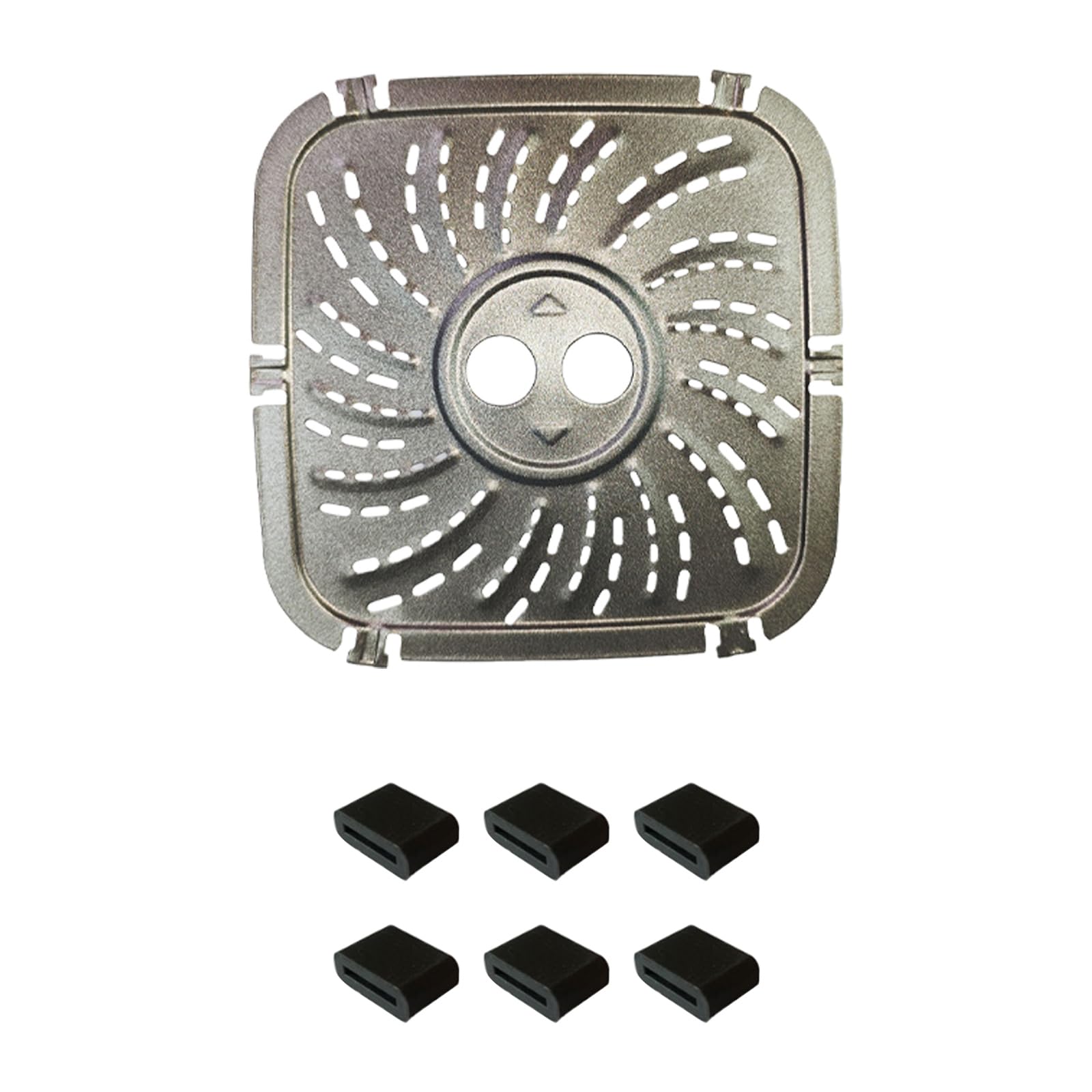 YWLUUOO Nonstick Air Fryers Pad Baking Tray Cooking Liners Accessory Plate Carbon Steel Texture Grill Plate