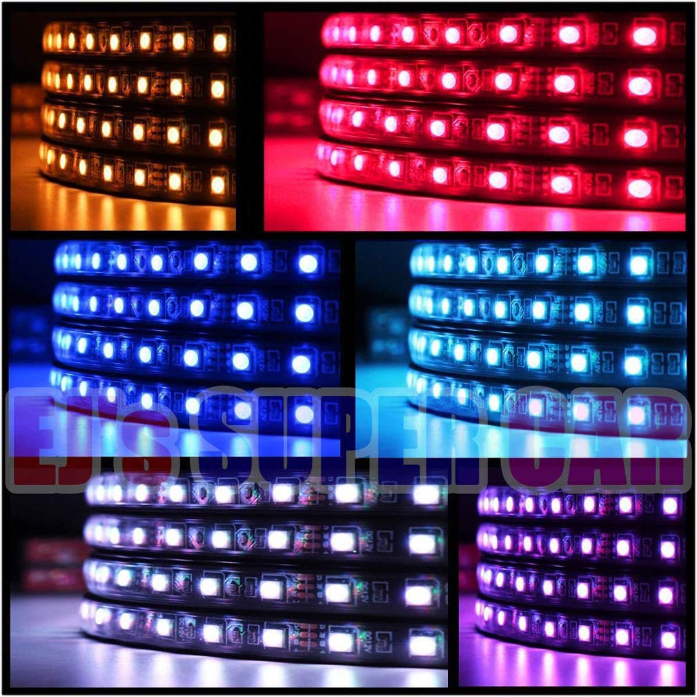 Striscia LED 5M, WiFi Luci LED Colorate Smart Phone Strisce LED Compatibile RGB SMD 5050 Musica SYNC LED Strip Controllo App E 24 Tasti Telecomando RF per Casa Cucina Festa TV Decorazione,15M