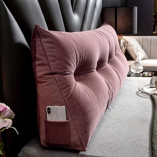 Miniatura 3 de Almohada triangular de cuña para cabecero, cojín de tamaño Queen, almohada de lectura para reposo prolongado, respaldo para sofá cama, litera,