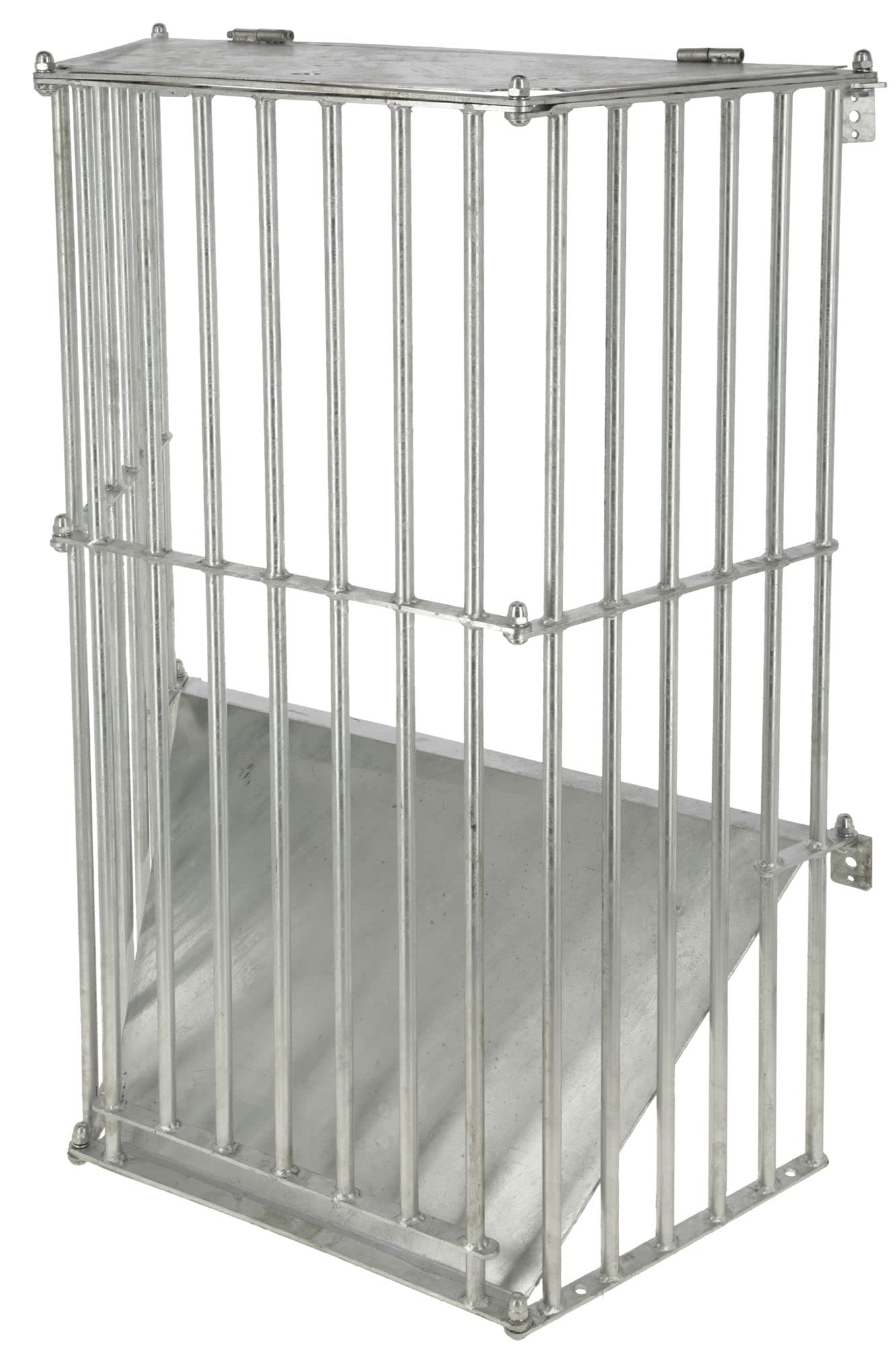 Kerbl SlowFeed Plus 3225 - Comedero para Caballos (comedero de Metal, para Montaje en Pared, Distancia Entre Varillas de 5 cm, 81 x 41 x 114 cm, para 14 kg de heno Aprox.)
